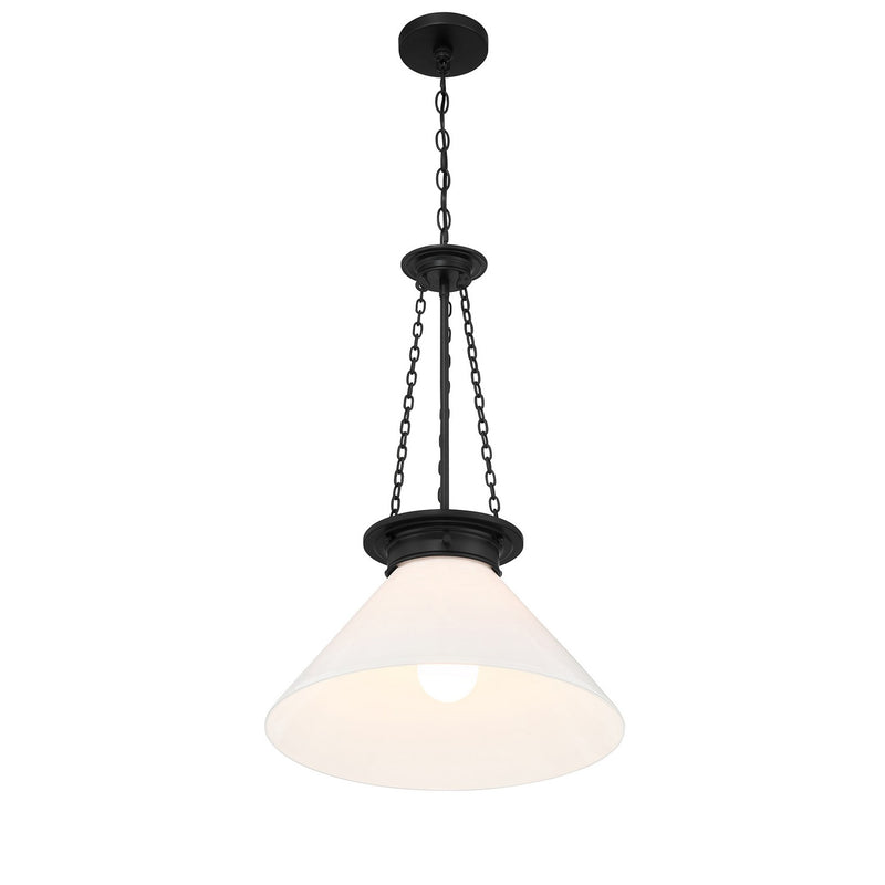 One Light Pendant<br /><span style="color:#4AB0CE;">Entrega: 4-10 dias en USA</span><br /><span style="color:#4AB0CE;font-size:60%;">PREGUNTE POR ENTREGA EN PANAMA</span><br />Collection: Myers<br />Finish: Matte Black