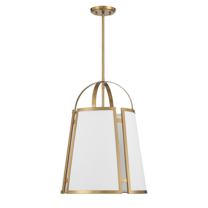 Four Light Pendant<br /><span style="color:#4AB0CE;">Entrega: 4-10 dias en USA</span><br /><span style="color:#4AB0CE;font-size:60%;">PREGUNTE POR ENTREGA EN PANAMA</span><br />Collection: Chartwell<br />Finish: Warm Brass