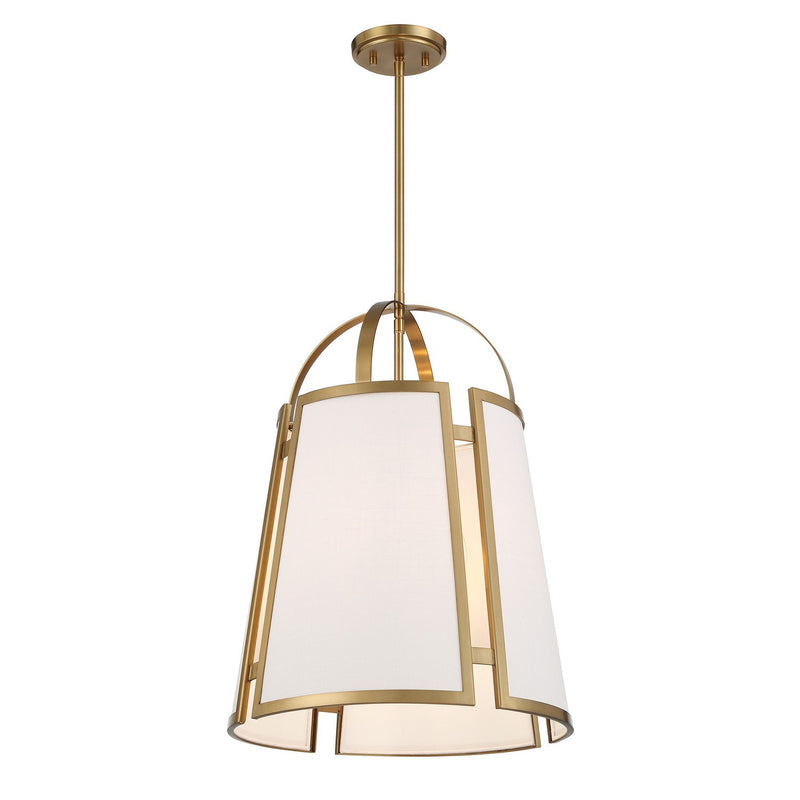 Four Light Pendant<br /><span style="color:#4AB0CE;">Entrega: 4-10 dias en USA</span><br /><span style="color:#4AB0CE;font-size:60%;">PREGUNTE POR ENTREGA EN PANAMA</span><br />Collection: Chartwell<br />Finish: Warm Brass