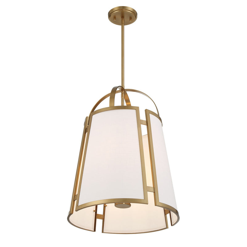 Four Light Pendant<br /><span style="color:#4AB0CE;">Entrega: 4-10 dias en USA</span><br /><span style="color:#4AB0CE;font-size:60%;">PREGUNTE POR ENTREGA EN PANAMA</span><br />Collection: Chartwell<br />Finish: Warm Brass