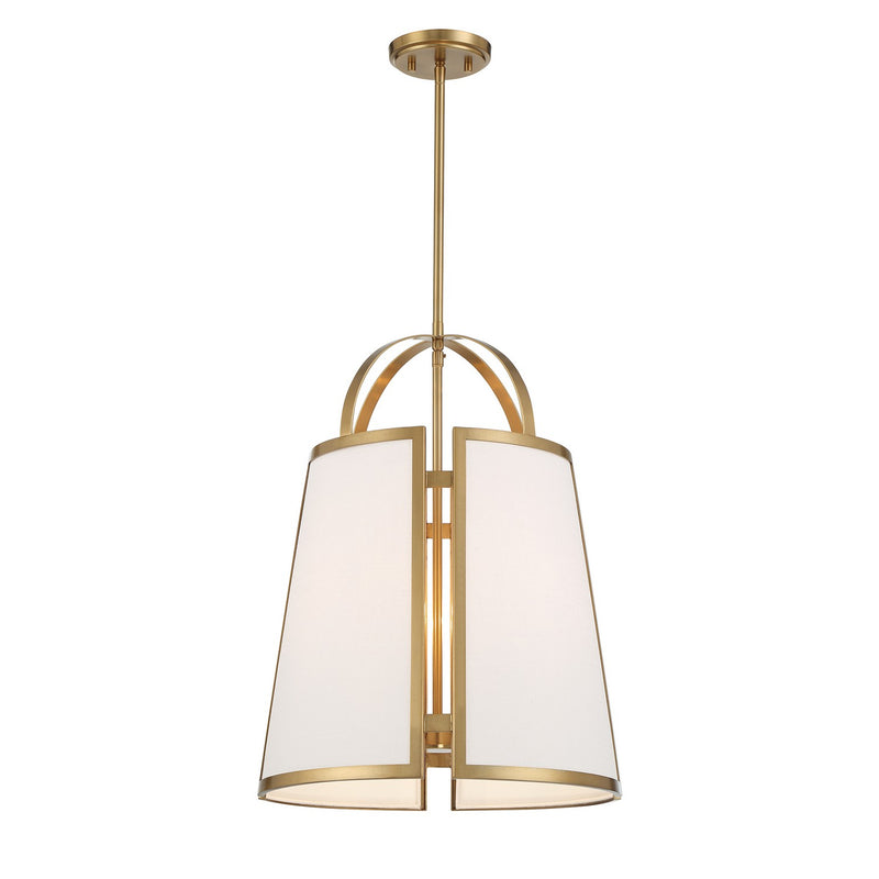 Four Light Pendant<br /><span style="color:#4AB0CE;">Entrega: 4-10 dias en USA</span><br /><span style="color:#4AB0CE;font-size:60%;">PREGUNTE POR ENTREGA EN PANAMA</span><br />Collection: Chartwell<br />Finish: Warm Brass