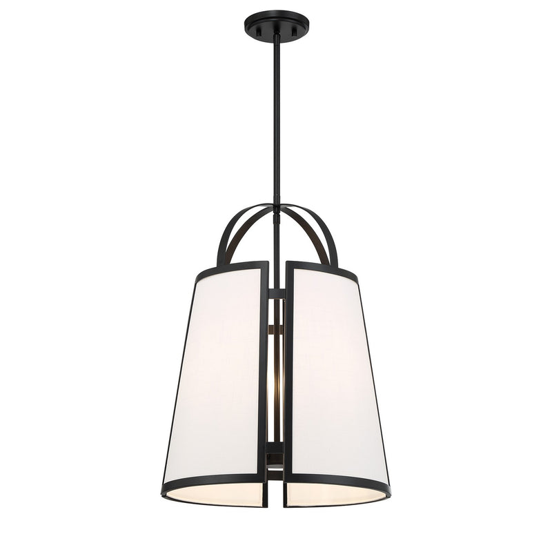 Four Light Pendant<br /><span style="color:#4AB0CE;">Entrega: 4-10 dias en USA</span><br /><span style="color:#4AB0CE;font-size:60%;">PREGUNTE POR ENTREGA EN PANAMA</span><br />Collection: Chartwell<br />Finish: Matte Black