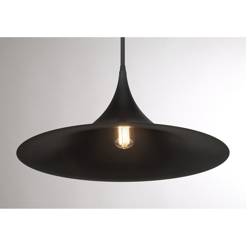 Savoy House - 7-7639-1-89 - One Light Pendant - Bowdin - Matte Black