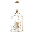 Four Light Pendant<br /><span style="color:#4AB0CE;">Entrega: 4-10 dias en USA</span><br /><span style="color:#4AB0CE;font-size:60%;">PREGUNTE POR ENTREGA EN PANAMA</span><br />Collection: Mayfair<br />Finish: Warm Brass and Chrome