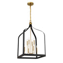 Eight Light Pendant<br /><span style="color:#4AB0CE;">Entrega: 4-10 dias en USA</span><br /><span style="color:#4AB0CE;font-size:60%;">PREGUNTE POR ENTREGA EN PANAMA</span><br />Collection: Sheffield<br />Finish: Matte Black with Warm Brass Accents