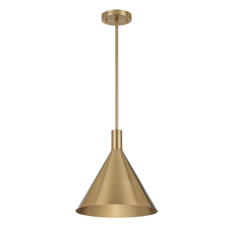 One Light Pendant<br /><span style="color:#4AB0CE;">Entrega: 4-10 dias en USA</span><br /><span style="color:#4AB0CE;font-size:60%;">PREGUNTE POR ENTREGA EN PANAMA</span><br />Collection: Pharos<br />Finish: Noble Brass