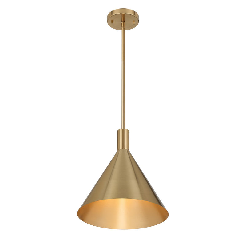 One Light Pendant<br /><span style="color:#4AB0CE;">Entrega: 4-10 dias en USA</span><br /><span style="color:#4AB0CE;font-size:60%;">PREGUNTE POR ENTREGA EN PANAMA</span><br />Collection: Pharos<br />Finish: Noble Brass
