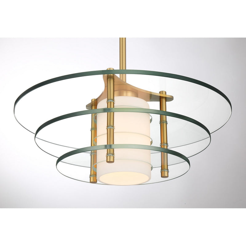 Savoy House - 7-8604-1-322 - One Light Pendant - Newell - Warm Brass
