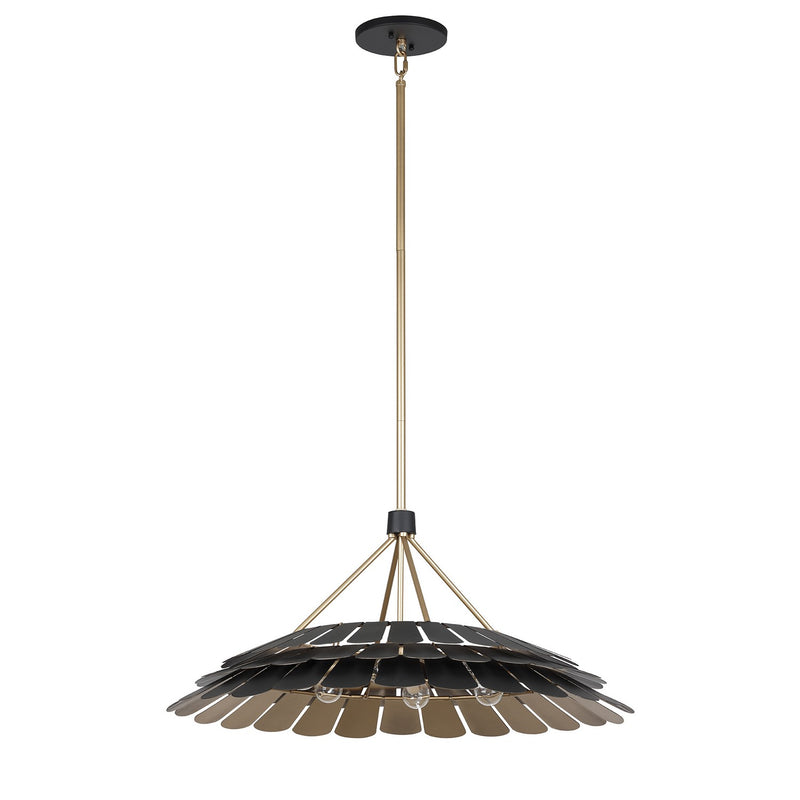 Six Light Pendant<br /><span style="color:#4AB0CE;">Entrega: 4-10 dias en USA</span><br /><span style="color:#4AB0CE;font-size:60%;">PREGUNTE POR ENTREGA EN PANAMA</span><br />Collection: Turaco<br />Finish: Midnight