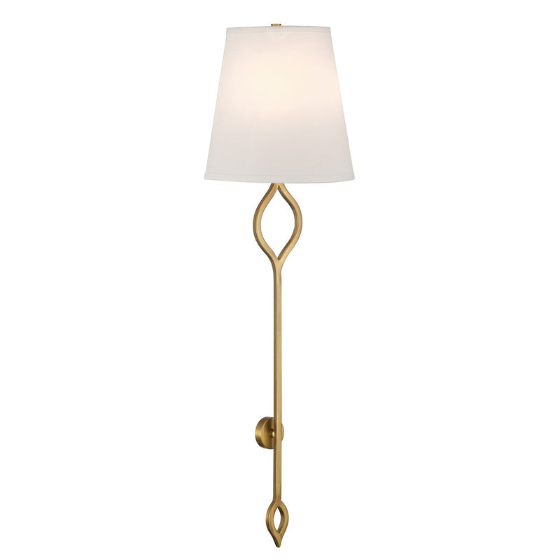 Two Light Wall Sconce<br /><span style="color:#4AB0CE;">Entrega: 4-10 dias en USA</span><br /><span style="color:#4AB0CE;font-size:60%;">PREGUNTE POR ENTREGA EN PANAMA</span><br />Collection: Roxbury<br />Finish: Warm Brass