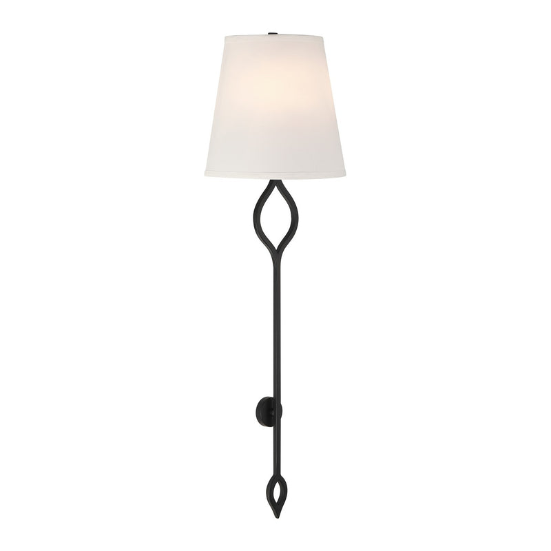 Two Light Wall Sconce<br /><span style="color:#4AB0CE;">Entrega: 4-10 dias en USA</span><br /><span style="color:#4AB0CE;font-size:60%;">PREGUNTE POR ENTREGA EN PANAMA</span><br />Collection: Roxbury<br />Finish: Matte Black