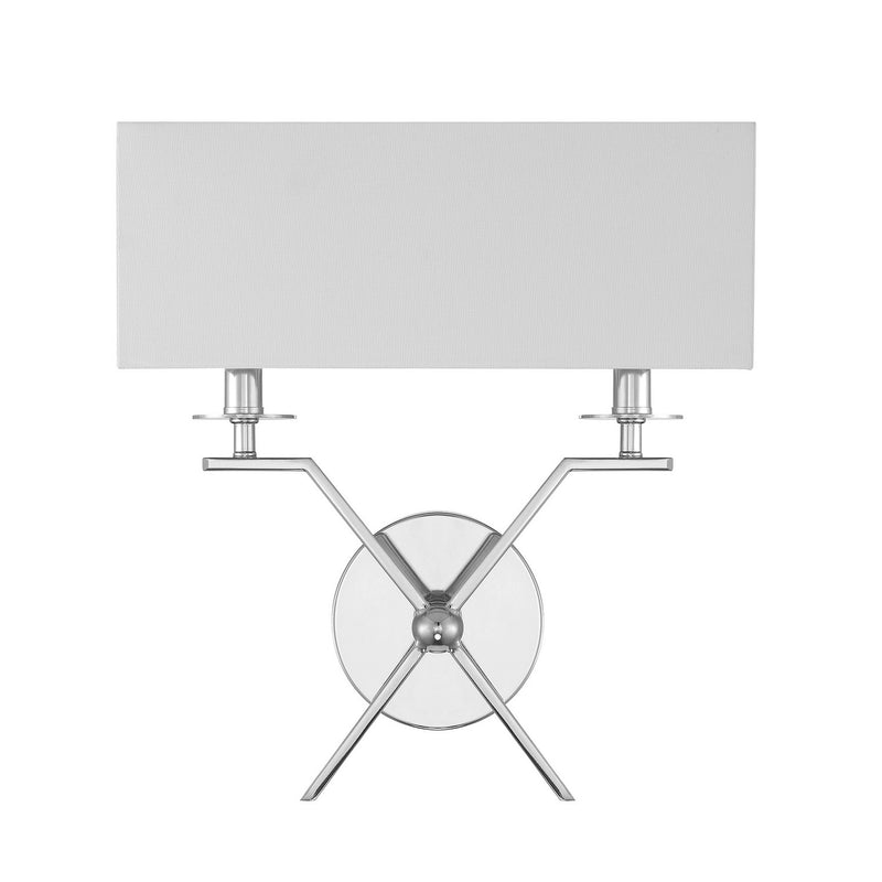 Two Light Wall Sconce<br /><span style="color:#4AB0CE;">Entrega: 4-10 dias en USA</span><br /><span style="color:#4AB0CE;font-size:60%;">PREGUNTE POR ENTREGA EN PANAMA</span><br />Collection: Arondale<br />Finish: Polished Nickel