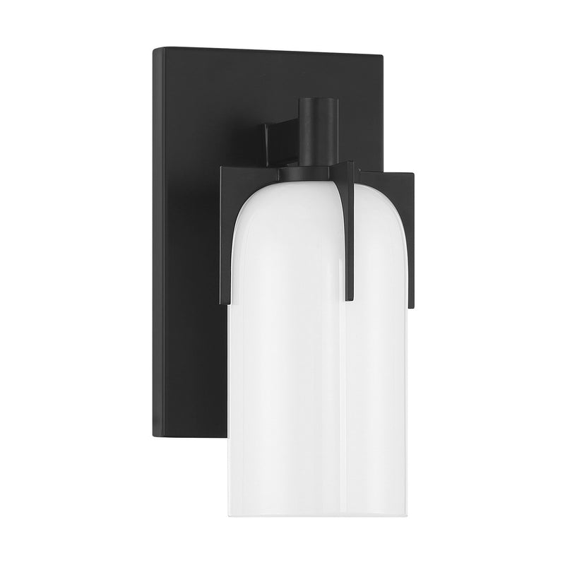 One Light Bathroom Vanity<br /><span style="color:#4AB0CE;">Entrega: 4-10 dias en USA</span><br /><span style="color:#4AB0CE;font-size:60%;">PREGUNTE POR ENTREGA EN PANAMA</span><br />Collection: Caldwell<br />Finish: Matte Black