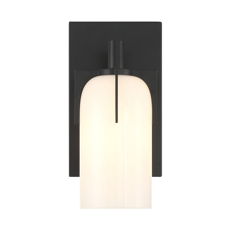One Light Bathroom Vanity<br /><span style="color:#4AB0CE;">Entrega: 4-10 dias en USA</span><br /><span style="color:#4AB0CE;font-size:60%;">PREGUNTE POR ENTREGA EN PANAMA</span><br />Collection: Caldwell<br />Finish: Matte Black