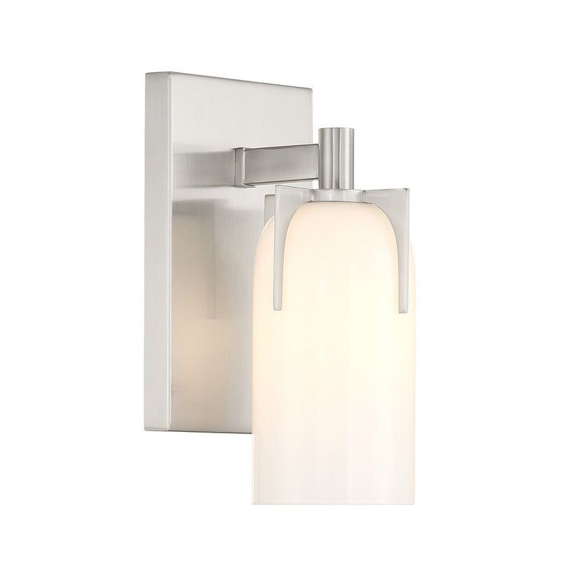 One Light Bathroom Vanity<br /><span style="color:#4AB0CE;">Entrega: 4-10 dias en USA</span><br /><span style="color:#4AB0CE;font-size:60%;">PREGUNTE POR ENTREGA EN PANAMA</span><br />Collection: Caldwell<br />Finish: Satin Nickel