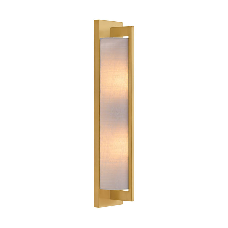 Two Light Wall Sconce<br /><span style="color:#4AB0CE;">Entrega: 4-10 dias en USA</span><br /><span style="color:#4AB0CE;font-size:60%;">PREGUNTE POR ENTREGA EN PANAMA</span><br />Collection: Newell<br />Finish: Warm Brass