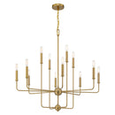 12 Light Chandelier<br /><span style="color:#4AB0CE;">Entrega: 4-10 dias en USA</span><br /><span style="color:#4AB0CE;font-size:60%;">PREGUNTE POR ENTREGA EN PANAMA</span><br />Collection: Avondale<br />Finish: Warm Brass