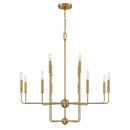 12 Light Chandelier<br /><span style="color:#4AB0CE;">Entrega: 4-10 dias en USA</span><br /><span style="color:#4AB0CE;font-size:60%;">PREGUNTE POR ENTREGA EN PANAMA</span><br />Collection: Avondale<br />Finish: Warm Brass