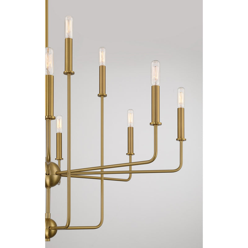 Savoy House - 1-4046-12-322 - 12 Light Chandelier - Avondale - Warm Brass