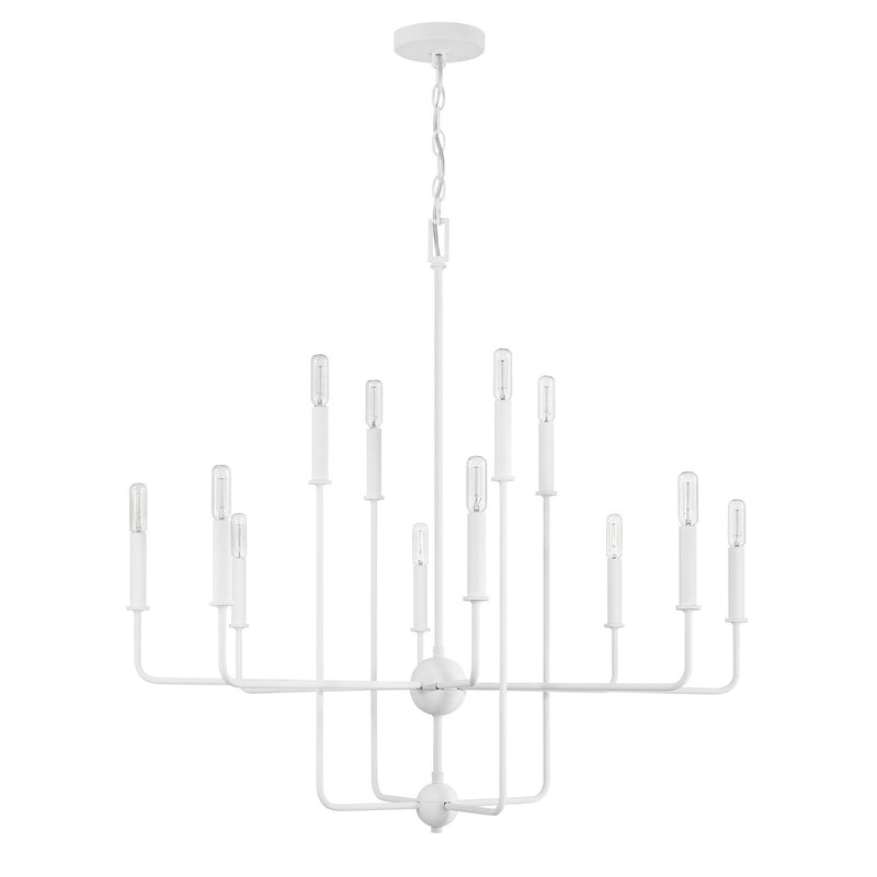 12 Light Chandelier<br /><span style="color:#4AB0CE;">Entrega: 4-10 dias en USA</span><br /><span style="color:#4AB0CE;font-size:60%;">PREGUNTE POR ENTREGA EN PANAMA</span><br />Collection: Avondale<br />Finish: Bisque White