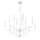 12 Light Chandelier<br /><span style="color:#4AB0CE;">Entrega: 4-10 dias en USA</span><br /><span style="color:#4AB0CE;font-size:60%;">PREGUNTE POR ENTREGA EN PANAMA</span><br />Collection: Avondale<br />Finish: Bisque White