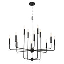 12 Light Chandelier<br /><span style="color:#4AB0CE;">Entrega: 4-10 dias en USA</span><br /><span style="color:#4AB0CE;font-size:60%;">PREGUNTE POR ENTREGA EN PANAMA</span><br />Collection: Avondale<br />Finish: Matte Black