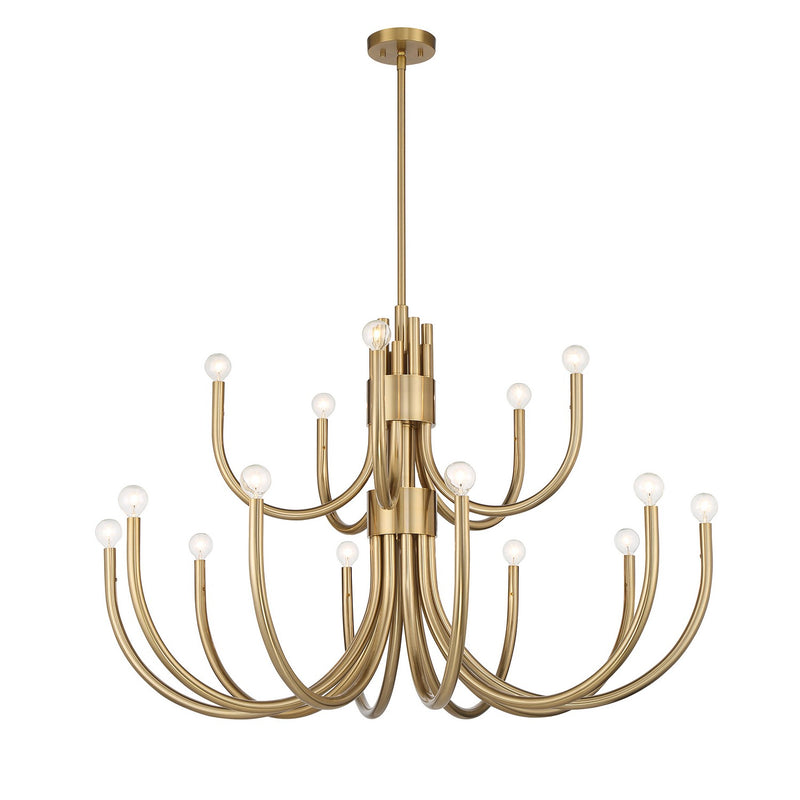 Savoy House - 1-6682-15-127 - 15 Light Chandelier - Sorrento - Noble Brass