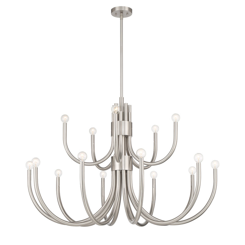 Savoy House - 1-6682-15-SN - 15 Light Chandelier - Sorrento - Satin Nickel