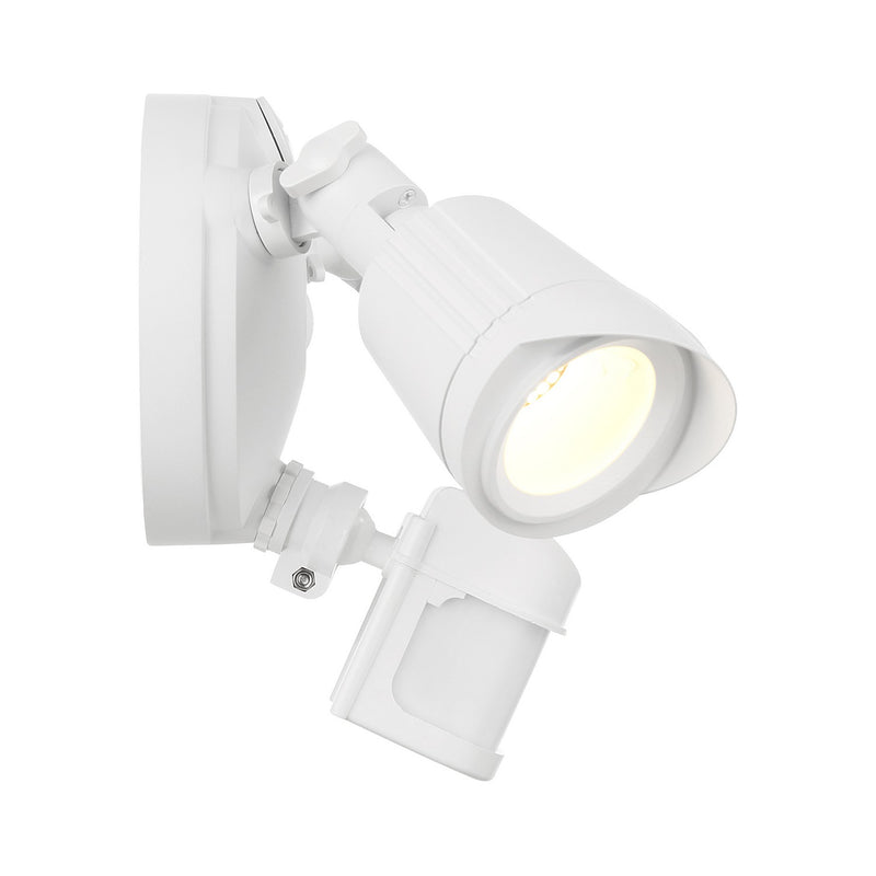 LED Motion Sensored Double Flood Light<br /><span style="color:#4AB0CE;">Entrega: 4-10 dias en USA</span><br /><span style="color:#4AB0CE;font-size:60%;">PREGUNTE POR ENTREGA EN PANAMA</span><br />Finish: White