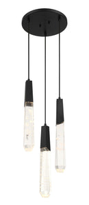 LED Pendant<br /><span style="color:#4AB0CE;">Entrega: 4-10 dias en USA</span><br /><span style="color:#4AB0CE;font-size:60%;">PREGUNTE POR ENTREGA EN PANAMA</span><br />Collection: Drifting Droplets<br />Finish: Coal Black