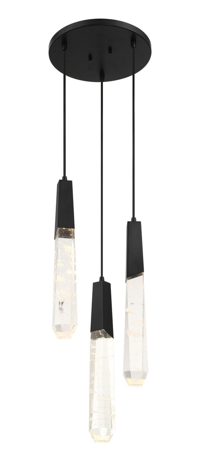 LED Pendant<br /><span style="color:#4AB0CE;">Entrega: 4-10 dias en USA</span><br /><span style="color:#4AB0CE;font-size:60%;">PREGUNTE POR ENTREGA EN PANAMA</span><br />Collection: Drifting Droplets<br />Finish: Coal Black