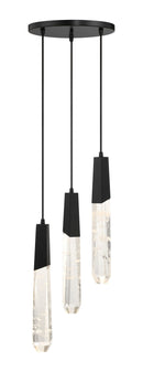 George Kovacs - P1284-66A-L - LED Pendant - Drifting Droplets - Coal Black