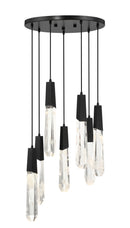 LED Pendant<br /><span style="color:#4AB0CE;">Entrega: 4-10 dias en USA</span><br /><span style="color:#4AB0CE;font-size:60%;">PREGUNTE POR ENTREGA EN PANAMA</span><br />Collection: Drifting Droplets<br />Finish: Coal Black