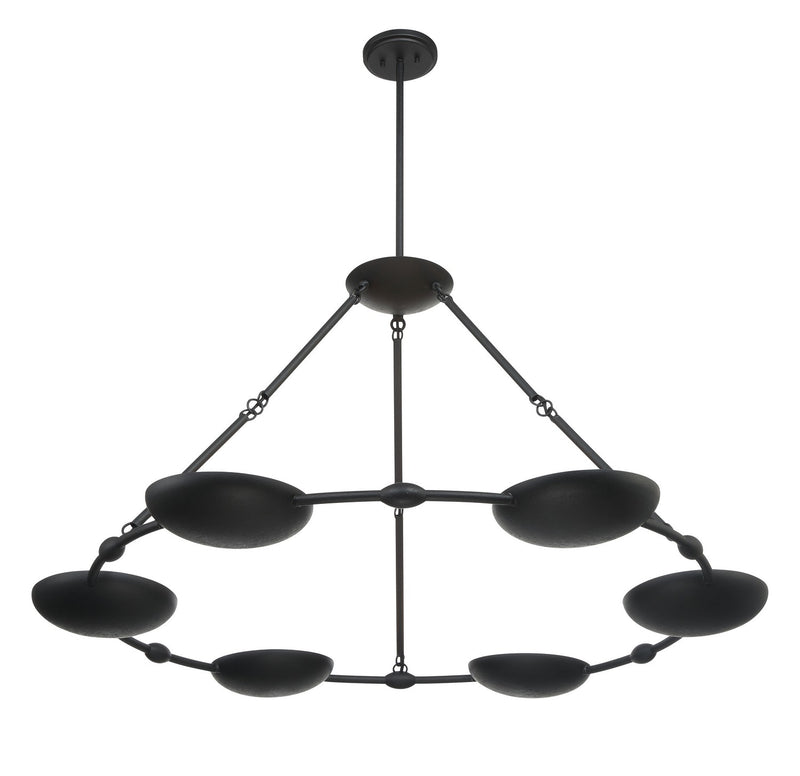 Six Light Chandelier<br /><span style="color:#4AB0CE;">Entrega: 4-10 dias en USA</span><br /><span style="color:#4AB0CE;font-size:60%;">PREGUNTE POR ENTREGA EN PANAMA</span><br />Collection: Undertas<br />Finish: Textured Black