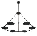 Six Light Chandelier<br /><span style="color:#4AB0CE;">Entrega: 17-18 semanas en USA</span><br /><span style="color:#4AB0CE;font-size:60%;">PREGUNTE POR ENTREGA EN PANAMA</span><br />Collection: Undertas<br />Finish: Coal Black
