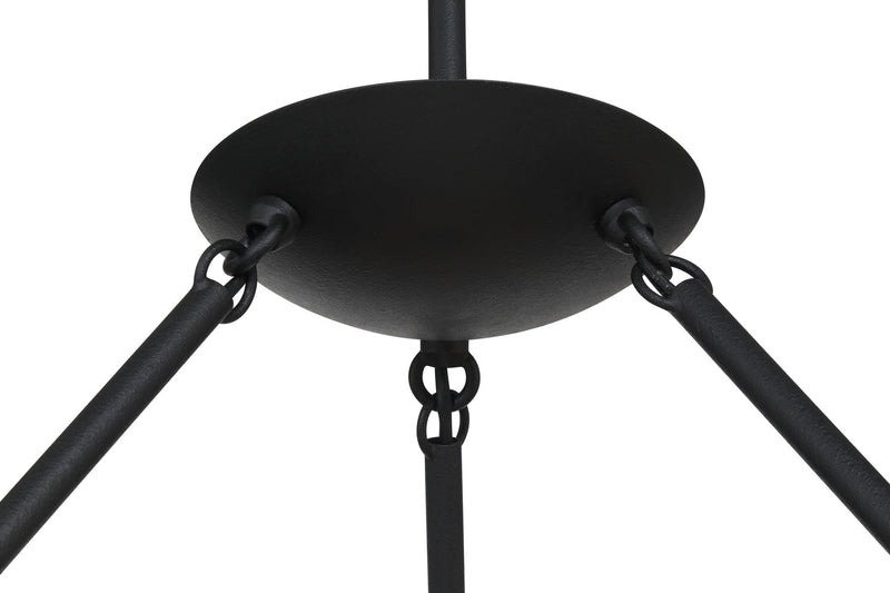 Six Light Chandelier<br /><span style="color:#4AB0CE;">Entrega: 4-10 dias en USA</span><br /><span style="color:#4AB0CE;font-size:60%;">PREGUNTE POR ENTREGA EN PANAMA</span><br />Collection: Undertas<br />Finish: Coal Black