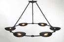 Six Light Chandelier<br /><span style="color:#4AB0CE;">Entrega: 17-18 semanas en USA</span><br /><span style="color:#4AB0CE;font-size:60%;">PREGUNTE POR ENTREGA EN PANAMA</span><br />Collection: Undertas<br />Finish: Coal Black