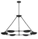 George Kovacs - P1316-076 - Six Light Chandelier - Undertas - Coal Black