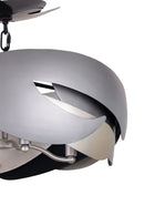 George Kovacs - P1333-780 - Four Light Semi Flush Mount - Metalo Misto - Coal With Atlas And Midnight S