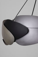 George Kovacs - P1334-780 - Six Light Pendant - Metalo Misto - Coal Black With Atlas And Midnight Sliver