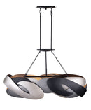 Six Light Island Pendant<br /><span style="color:#4AB0CE;">Entrega: 4-10 dias en USA</span><br /><span style="color:#4AB0CE;font-size:60%;">PREGUNTE POR ENTREGA EN PANAMA</span><br />Collection: Metalo Misto<br />Finish: Coal Black With Atlas And Midni...