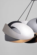 Six Light Island Pendant<br /><span style="color:#4AB0CE;">Entrega: 4-10 dias en USA</span><br /><span style="color:#4AB0CE;font-size:60%;">PREGUNTE POR ENTREGA EN PANAMA</span><br />Collection: Metalo Misto<br />Finish: Coal Black With Atlas And Midni...