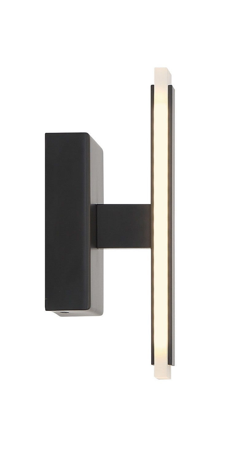 LED Wall Sconce<br /><span style="color:#4AB0CE;">Entrega: 4-10 dias en USA</span><br /><span style="color:#4AB0CE;font-size:60%;">PREGUNTE POR ENTREGA EN PANAMA</span><br />Collection: Edge<br />Finish: Coal Black