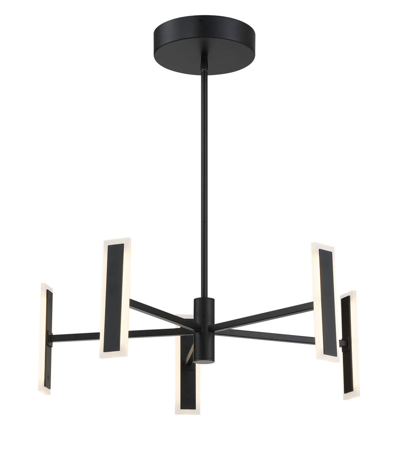 LED Chandelier<br /><span style="color:#4AB0CE;">Entrega: 4-10 dias en USA</span><br /><span style="color:#4AB0CE;font-size:60%;">PREGUNTE POR ENTREGA EN PANAMA</span><br />Collection: Edge<br />Finish: Coal Black