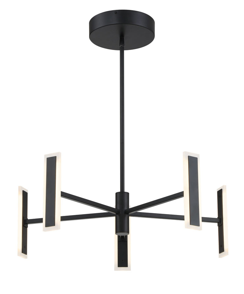 LED Chandelier<br /><span style="color:#4AB0CE;">Entrega: 4-10 dias en USA</span><br /><span style="color:#4AB0CE;font-size:60%;">PREGUNTE POR ENTREGA EN PANAMA</span><br />Collection: Edge<br />Finish: Coal Black