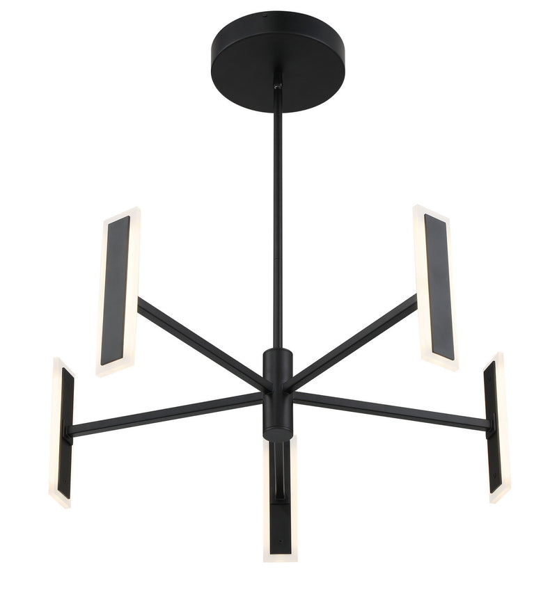LED Chandelier<br /><span style="color:#4AB0CE;">Entrega: 4-10 dias en USA</span><br /><span style="color:#4AB0CE;font-size:60%;">PREGUNTE POR ENTREGA EN PANAMA</span><br />Collection: Edge<br />Finish: Coal Black