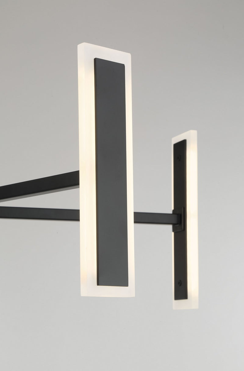 George Kovacs - P1415-66A-L - LED Chandelier - Edge - Coal Black