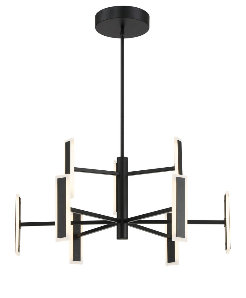 LED Chandelier<br /><span style="color:#4AB0CE;">Entrega: 4-10 dias en USA</span><br /><span style="color:#4AB0CE;font-size:60%;">PREGUNTE POR ENTREGA EN PANAMA</span><br />Collection: Edge<br />Finish: Coal Black