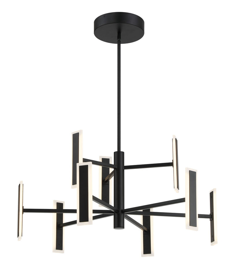 LED Chandelier<br /><span style="color:#4AB0CE;">Entrega: 4-10 dias en USA</span><br /><span style="color:#4AB0CE;font-size:60%;">PREGUNTE POR ENTREGA EN PANAMA</span><br />Collection: Edge<br />Finish: Coal Black