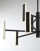 George Kovacs - P1419-66A-L - LED Chandelier - Edge - Coal Black